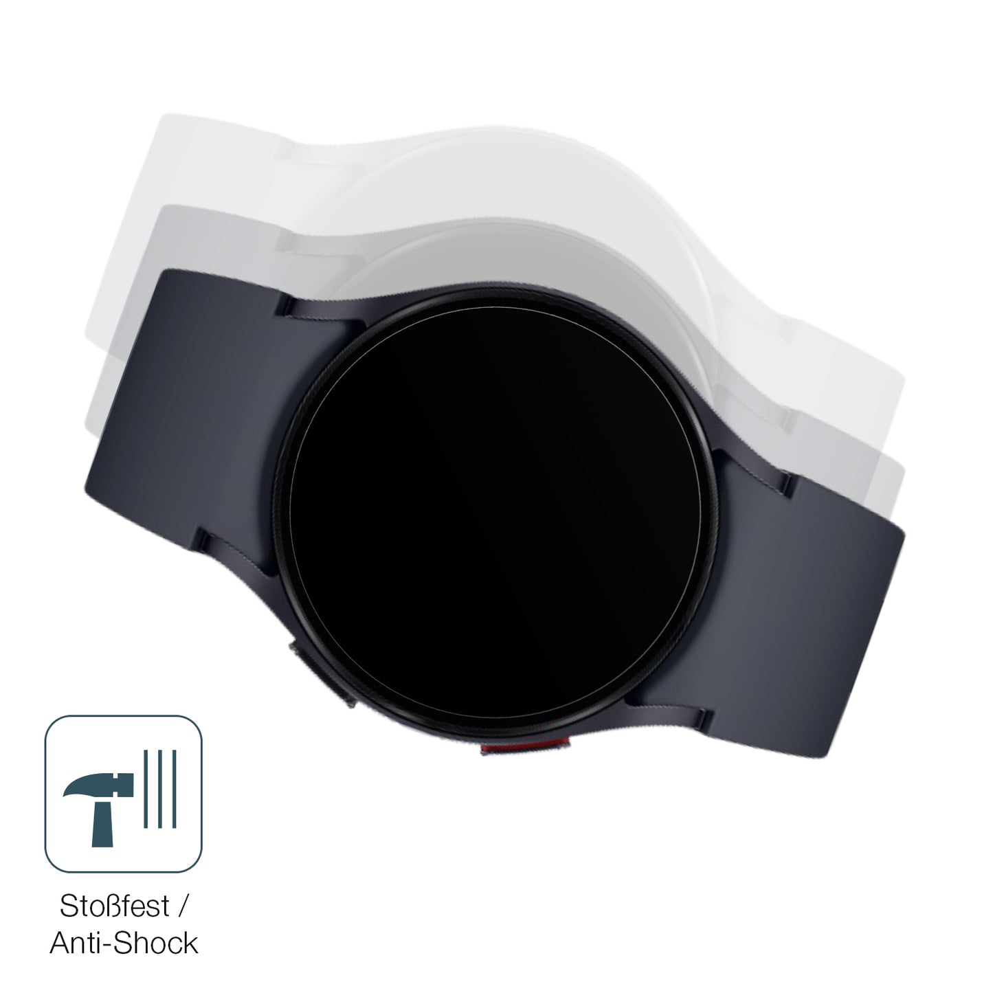 2x 9H Schutzfolie matt für Samsung Galaxy Watch 6 40mm Panzerfolie