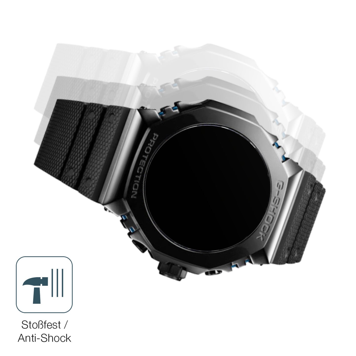2x 9H Schutzfolie matt für Casio G-Shock MRG-B2100R Panzerfolie