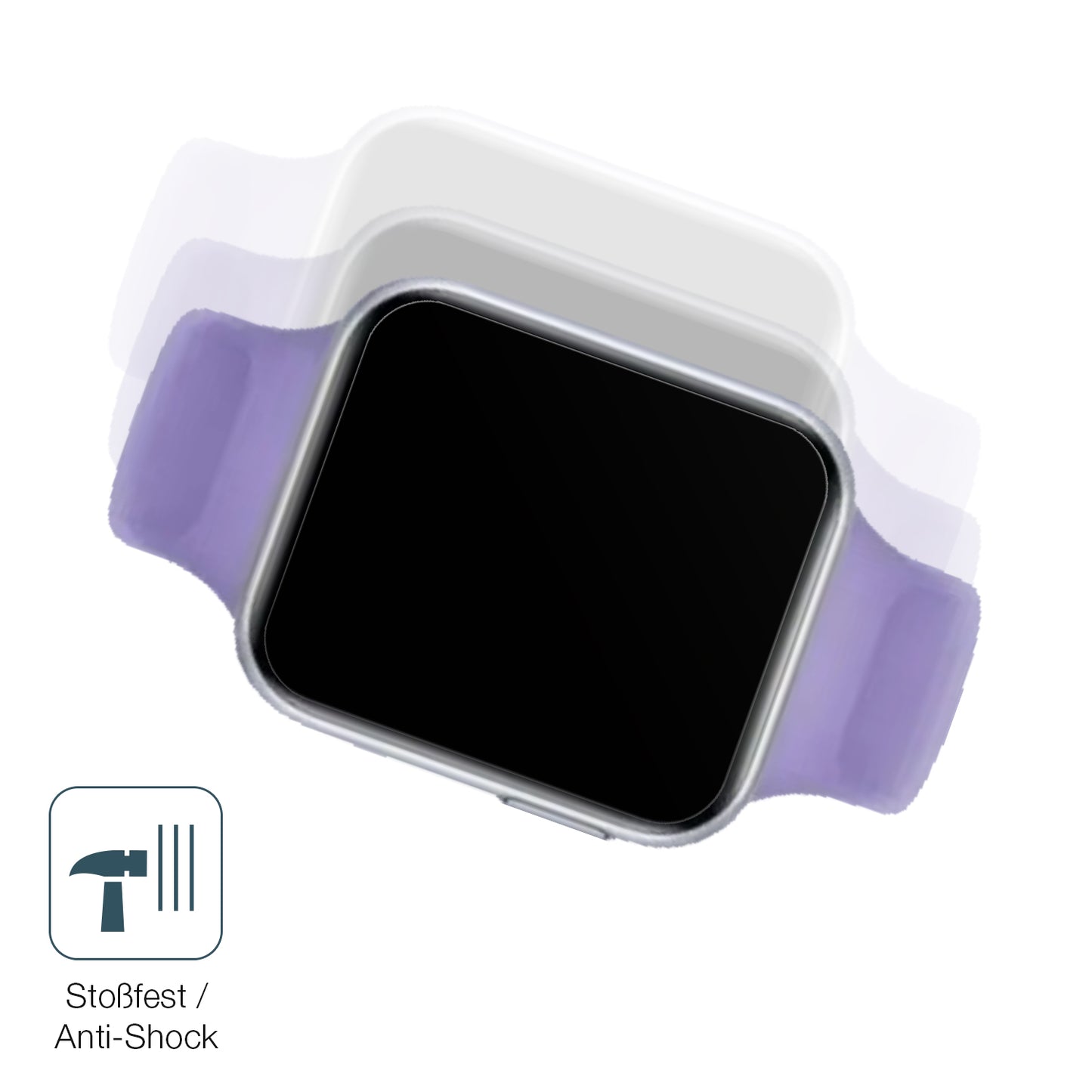 Schutz gegen Kratzer auf dem Oppo Watch SE Glas durch Schlüssel, Stöße gegen die Tischkante oder Stürze