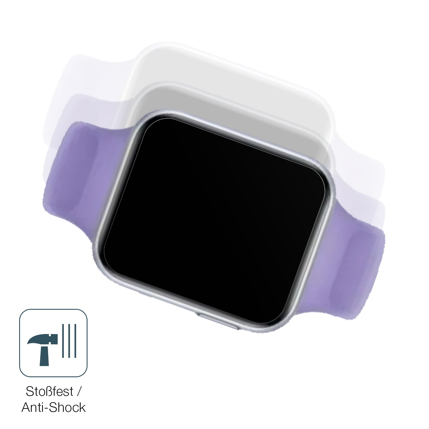 Schutz gegen Kratzer auf dem Oppo Watch SE Glas durch Schlüssel, Stöße gegen die Tischkante oder Stürze
