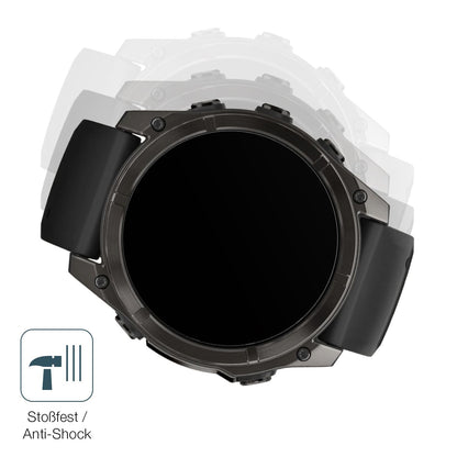 2x 9H Schutzfolie matt für Garmin Fenix 7x Pro 42mm Panzerfolie