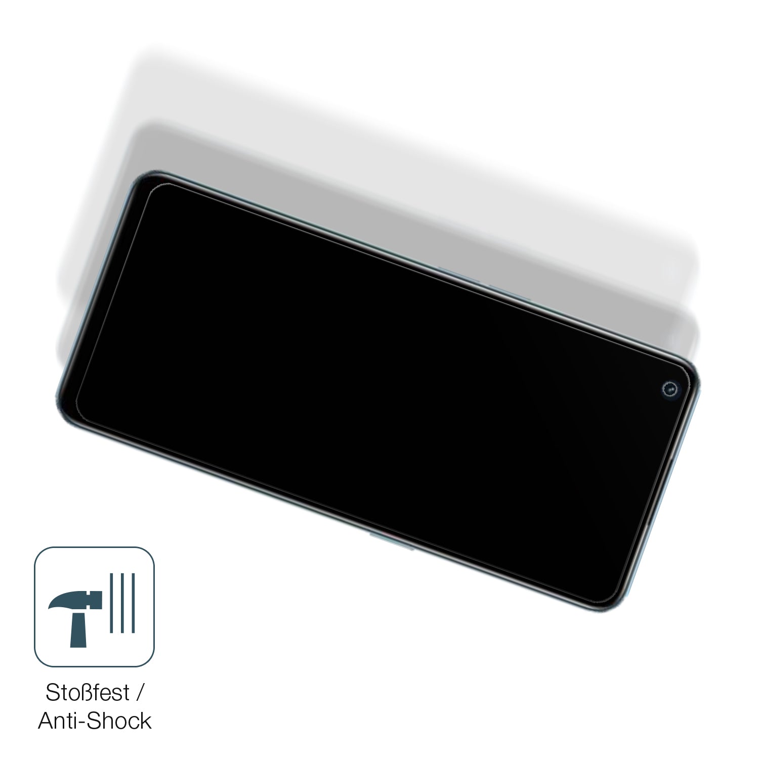 Schutz gegen Kratzer auf dem Realme 9 Pro Plus Glas durch Schlüssel, Stöße gegen die Tischkante oder Stürze