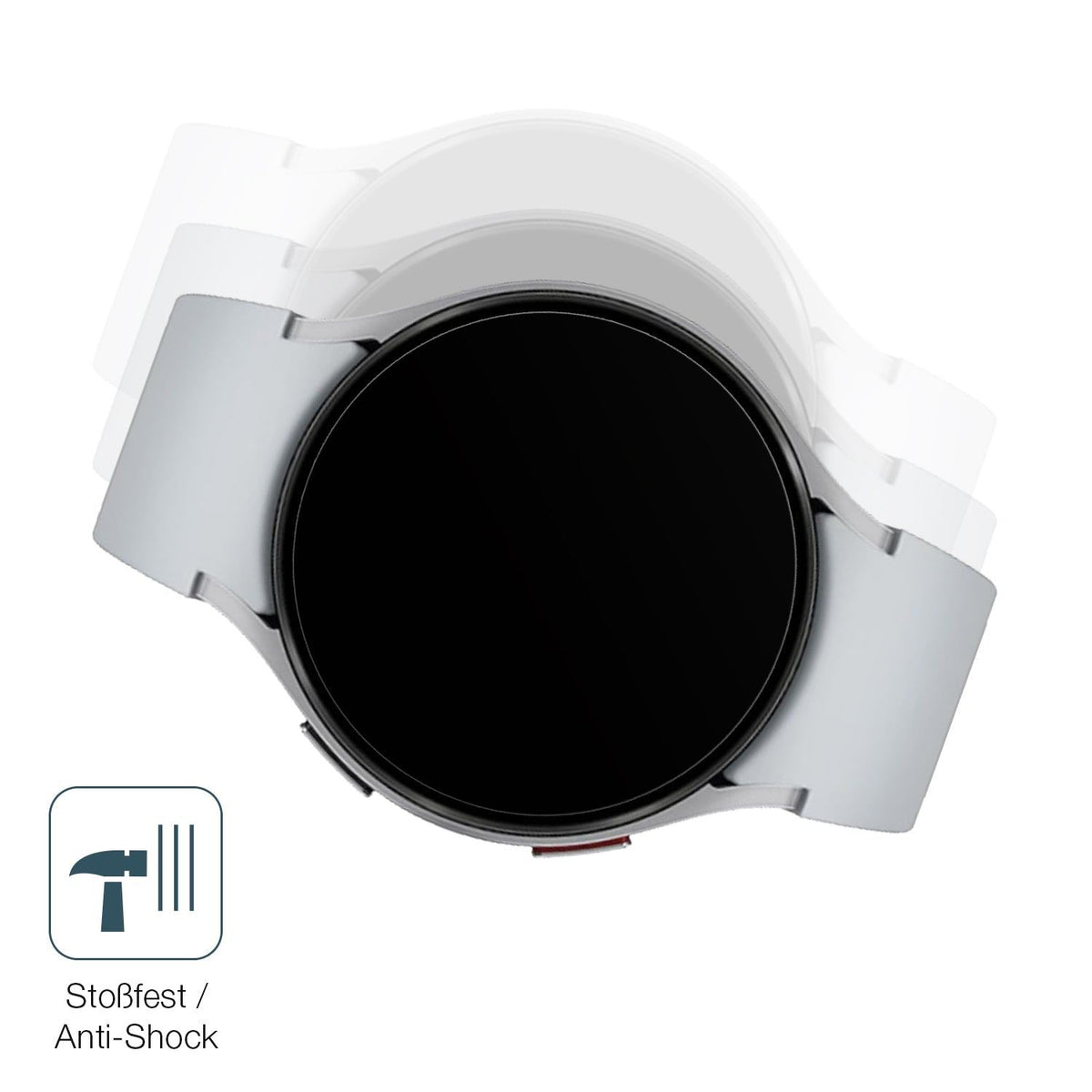 2x 9H Schutzfolie matt für Samsung Galaxy Watch 6 44mm Panzerfolie