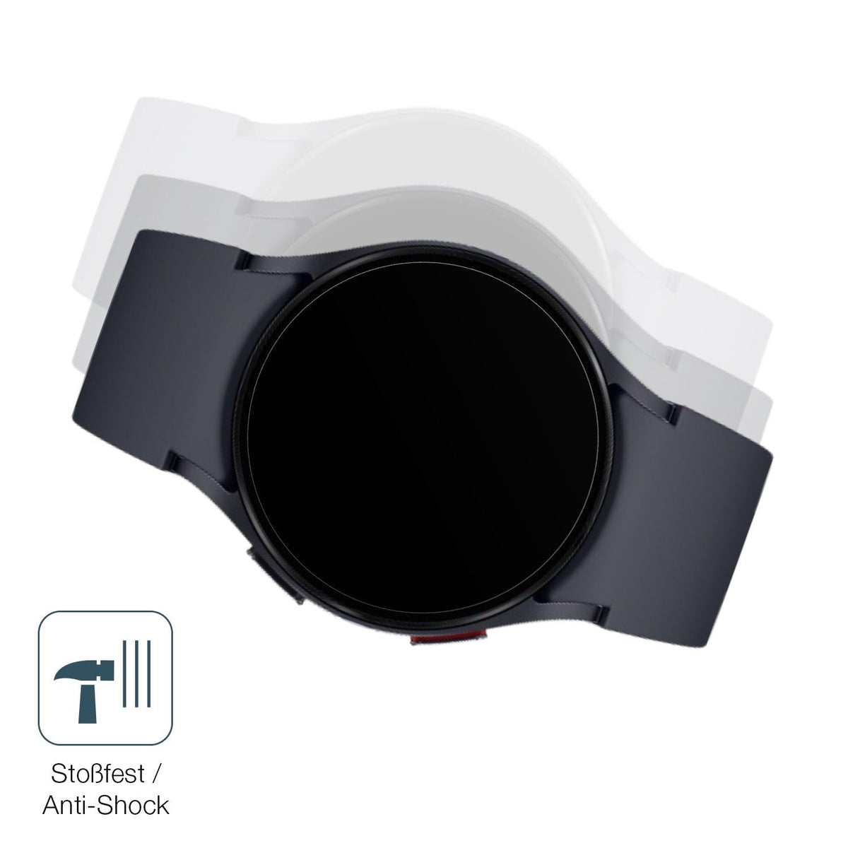 2x 9H Schutzfolie matt für Samsung Galaxy Watch 6 40mm Panzerfolie