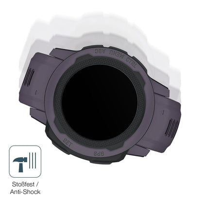 2x 9H Schutzfolie matt für Garmin Instinct 2S (45mm) Panzerfolie