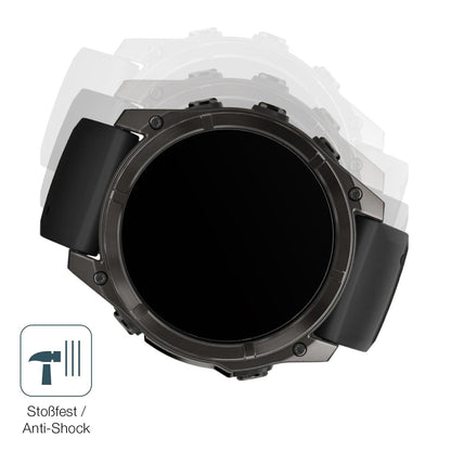 2x 9H Schutzfolie matt für Garmin Fenix 7x Pro 51mm Panzerfolie
