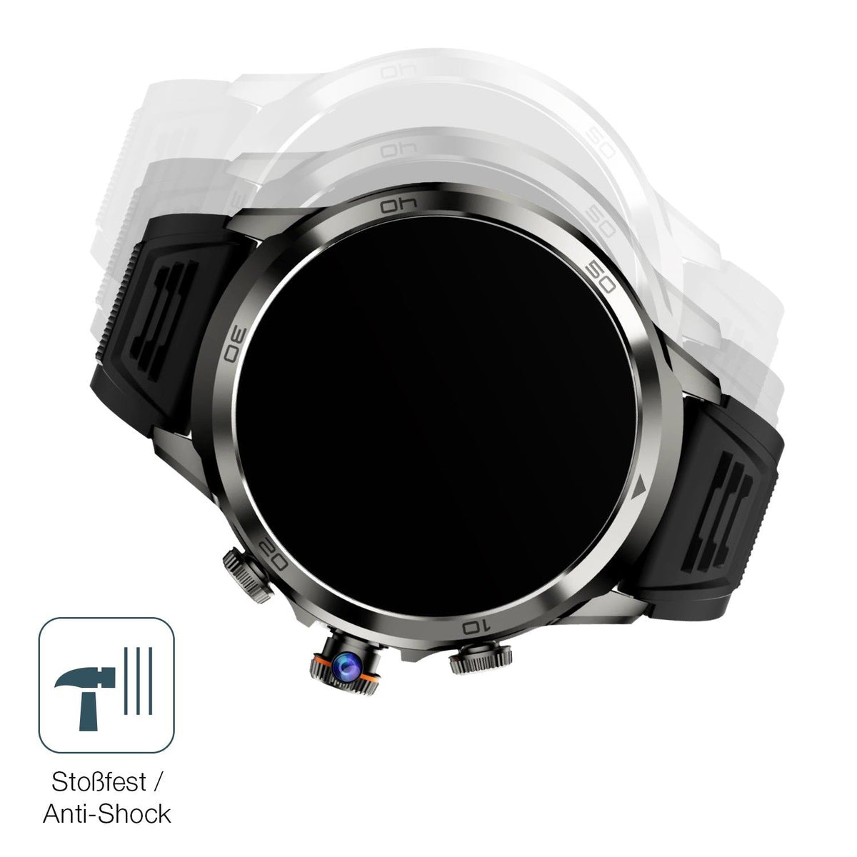 2x 9H Schutzfolie matt für Rogbid Model R2 Smartwatch Panzerfolie