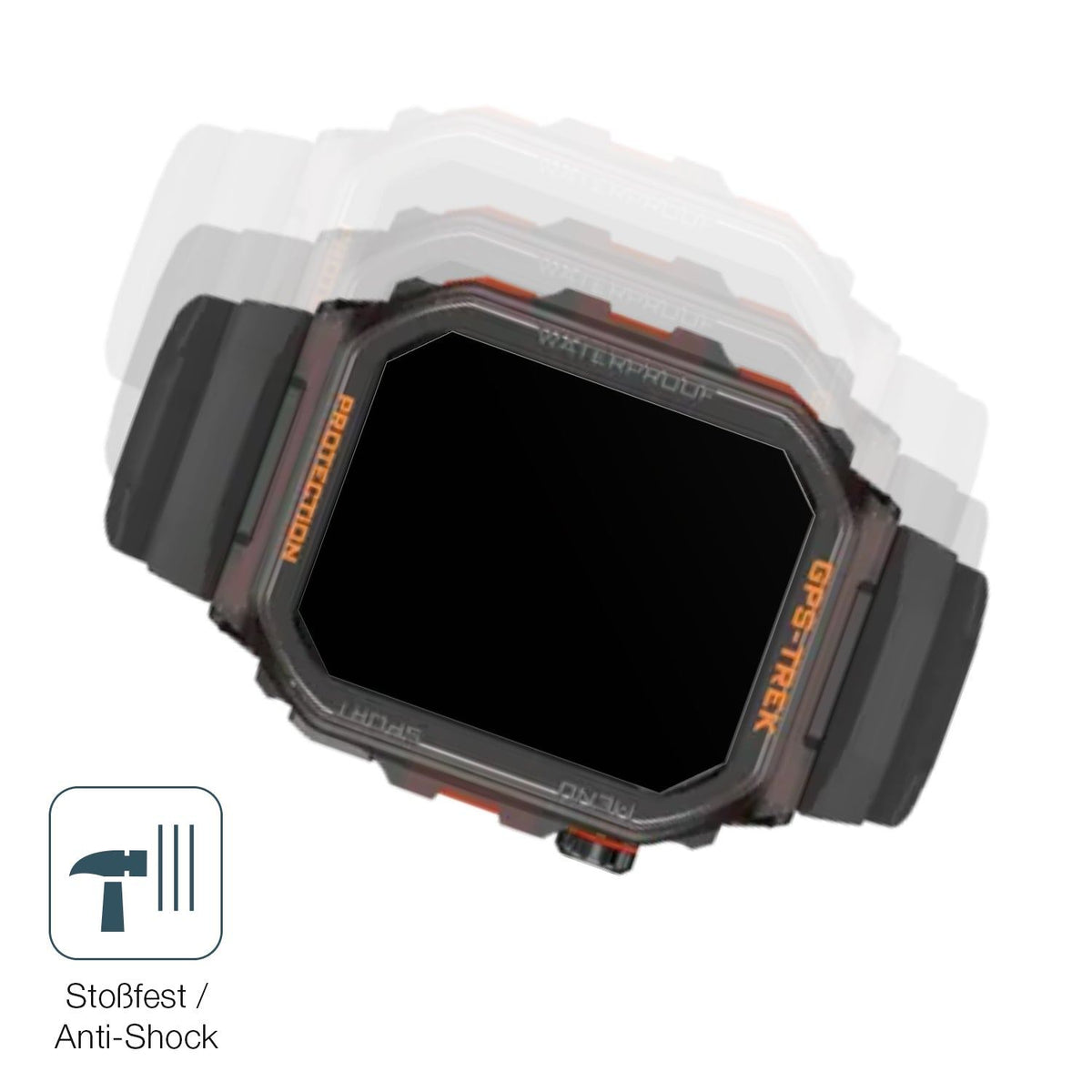 2x 9H Schutzfolie matt für Rogbid Tank G2 Smartwatch Panzerfolie