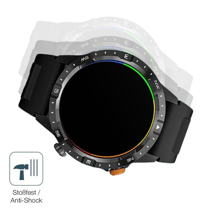 2x 9H Schutzfolie matt für Banlvs Smartwatch 1.39 Zoll Panzerfolie