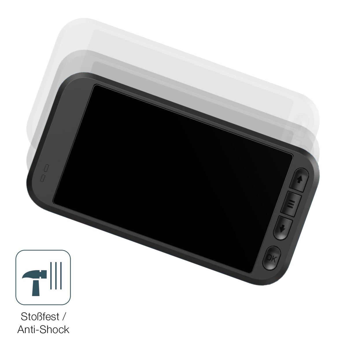 2x 9H Schutzfolie matt für Miofive S1 Dashcam Panzerfolie