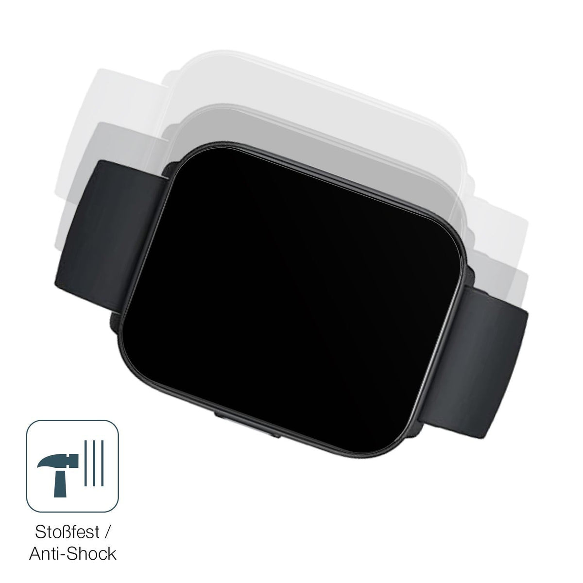 2x 9H Schutzfolie matt für Xiaomi Mibro Watch C2 Panzerfolie