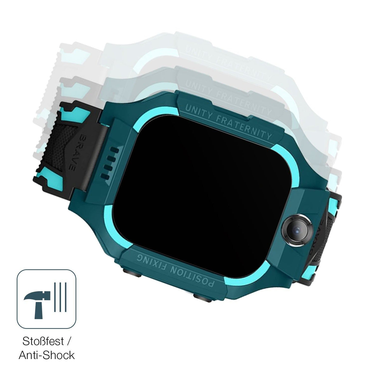 2x 9H Schutzfolie matt für xO Kids Smartwatch H100 Panzerfolie