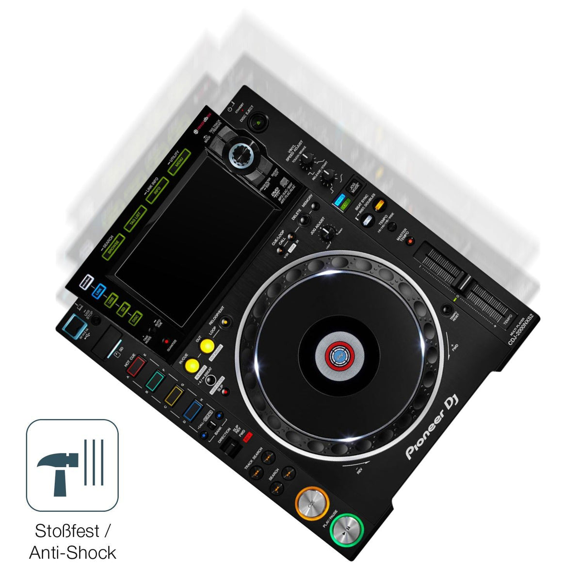 2x 9H Schutzfolie matt für Pioneer CDJ-2000NXS2 Display Panzerfolie