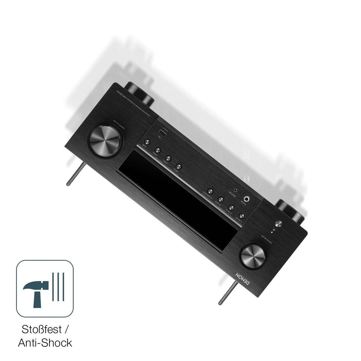 2x 9H Schutzfolie matt für Denon AVR-X2800H Panzerfolie