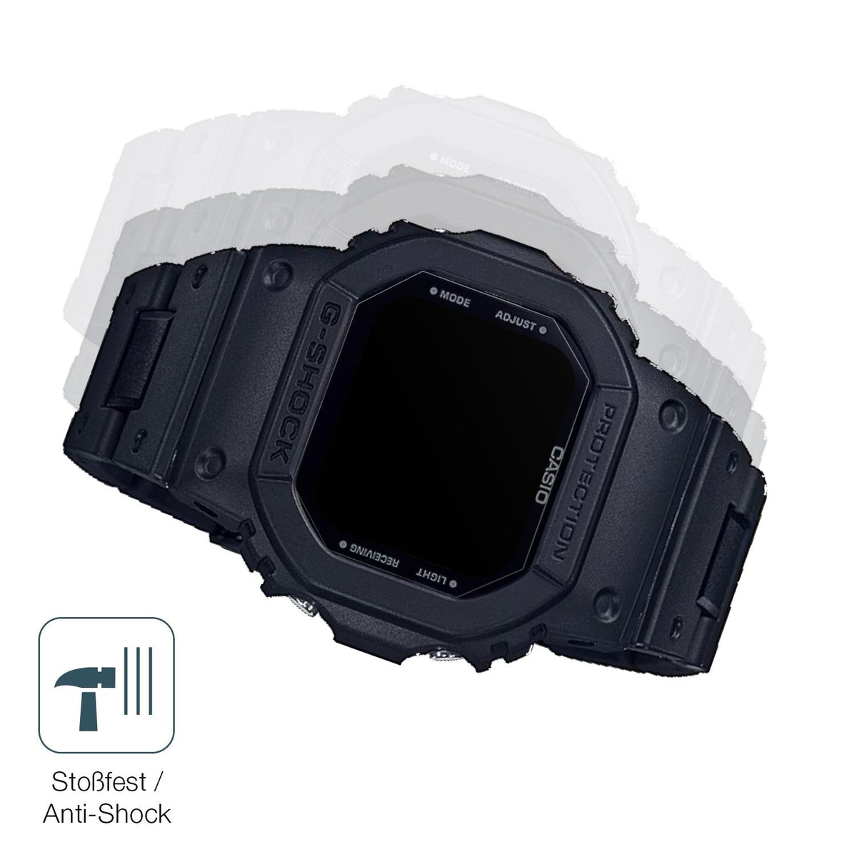 2x 9H Schutzfolie matt für Casio G-Shock GW-B5600BC-1B Panzerfolie
