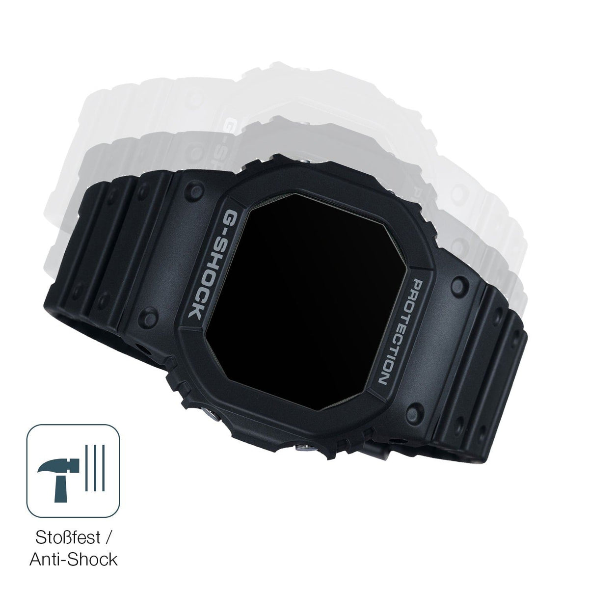 2x 9H Schutzfolie matt für Casio G-Shock DW-5000U Panzerfolie