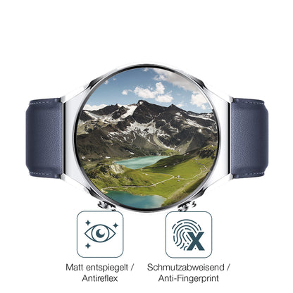 2x 9H Schutzfolie matt für Xiaomi Watch S1 Panzerfolie