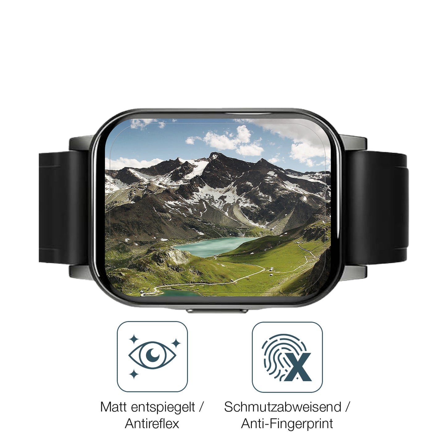 1x 9H Schutzfolie matt für Haylou LS02 watch Panzerfolie