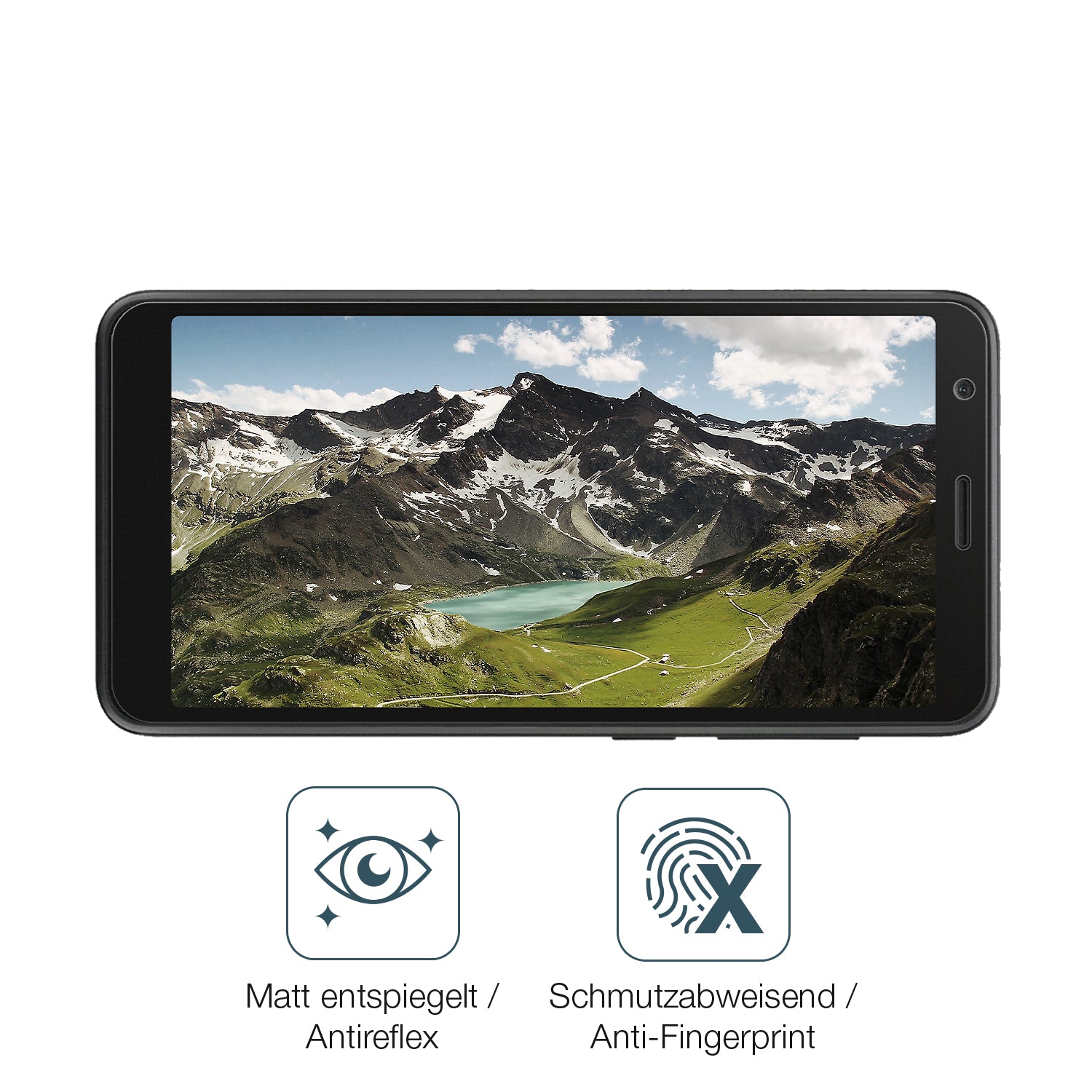 9H Hartbeschichtete, flexible Folie passend zugeschnitten für ZTE Blade Vantage 2