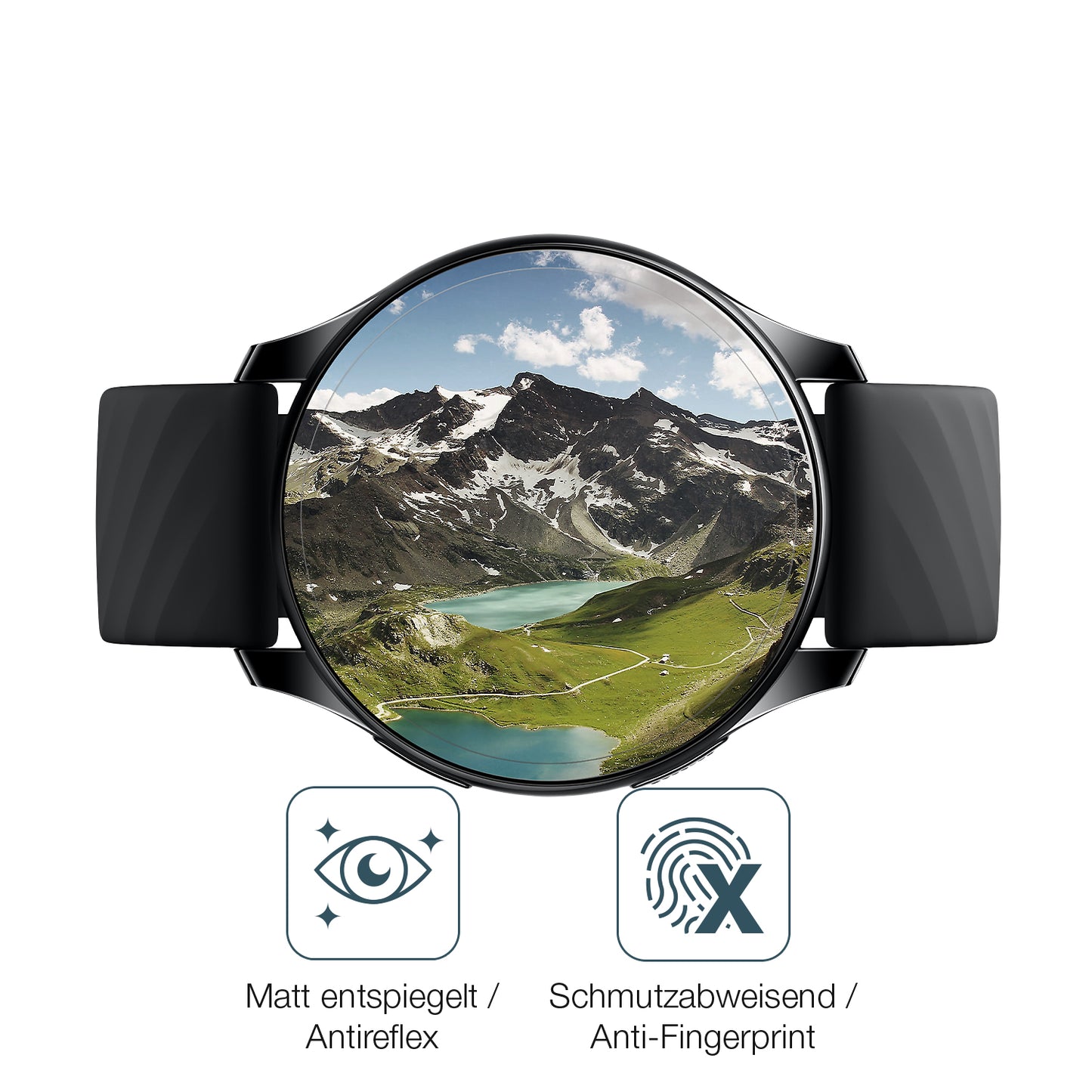 2x 9H Schutzfolie matt für OnePlus Nord Smartwatch Panzerfolie
