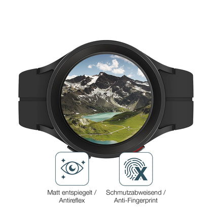 2x 9H Schutzfolie matt für Samsung Galaxy Watch 5 Pro Panzerfolie