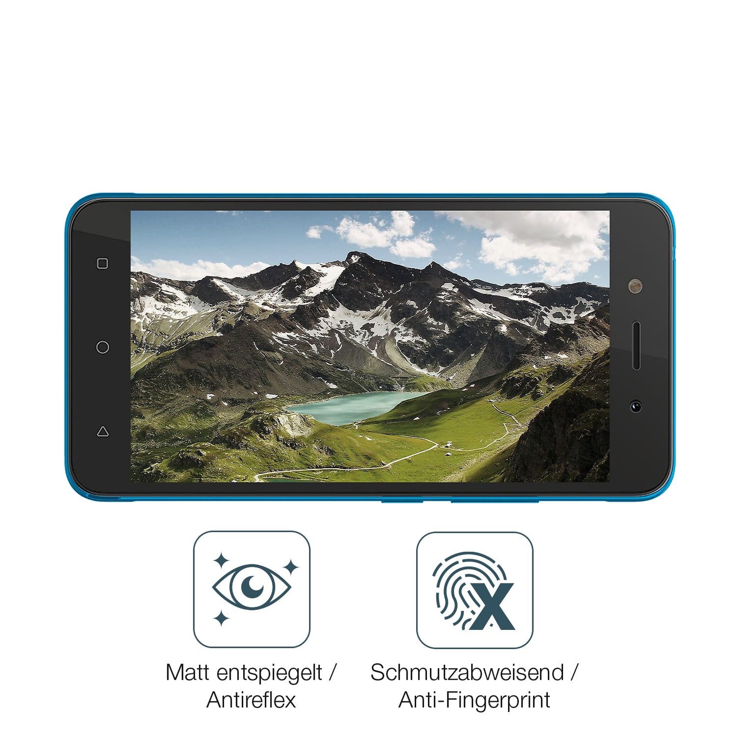 9H Hartbeschichtete, flexible Folie passend zugeschnitten für itel A23 pro