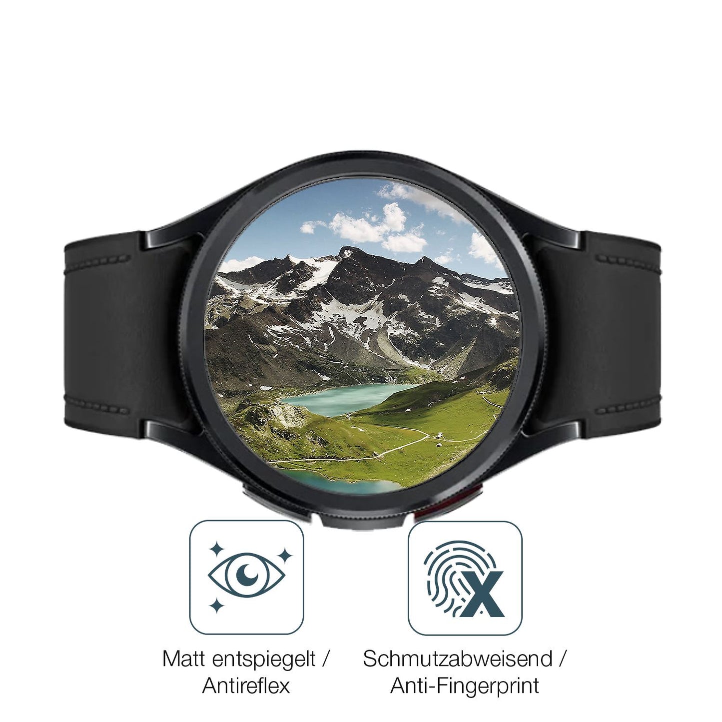 2x 9H Schutzfolie matt für Samsung Galaxy Watch 6 Classic (43mm) Panzerfolie