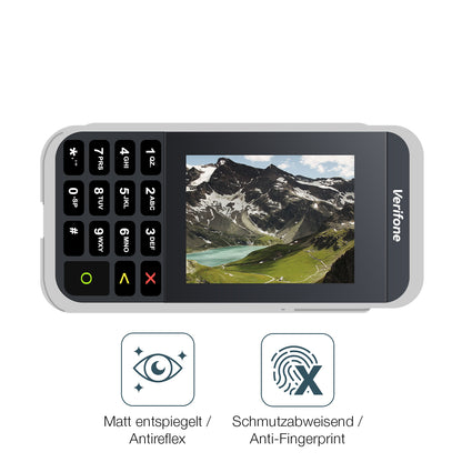 2x 9H Schutzfolie matt für Verifone e285 Panzerfolie