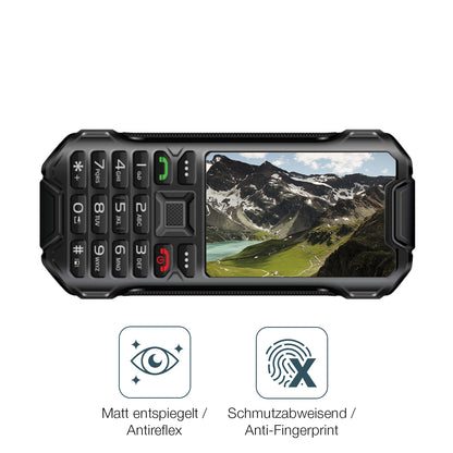 2x 9H Schutzfolie matt für Telware IP68 Outdoor Handy Panzerfolie