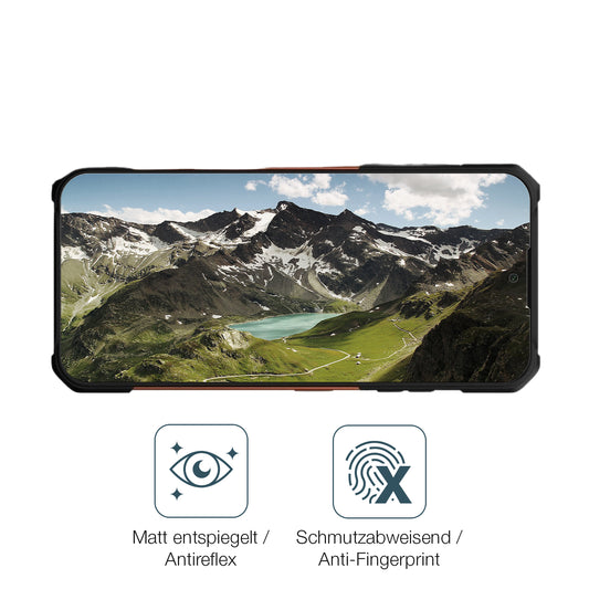 9H Hartbeschichtete, flexible Folie passend zugeschnitten für myphone Hammer Construction 2 Thermal 5G