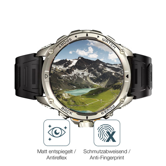 Schutz gegen Kratzer auf dem Kumi U5 Pro 1.43 Zoll Glas durch Schlüssel oder Ähnliches