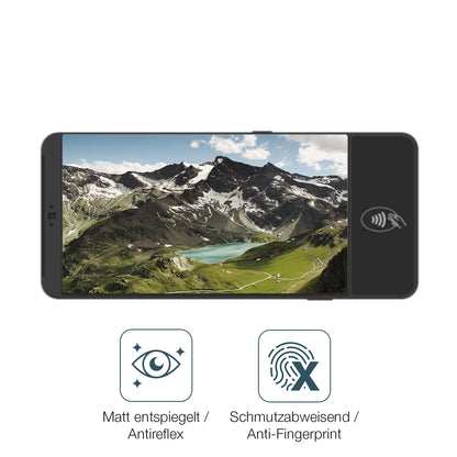 2x 9H Schutzfolie matt für Castles Technology S1E2 Panzerfolie