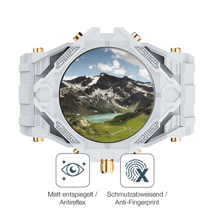 Schutz gegen Kratzer auf dem Rogbid T.rex Smartwatch Glas durch Schlüssel oder Ähnliches