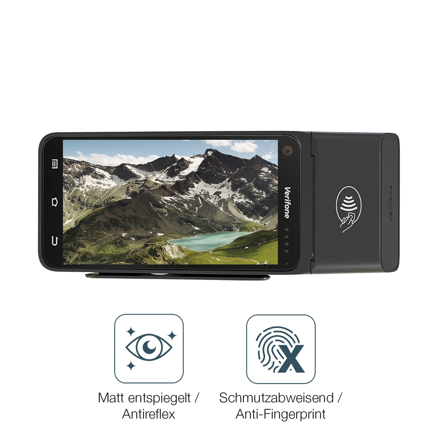 4x Schutzfolie matt für Verifone T650p Display-Schutzfolie