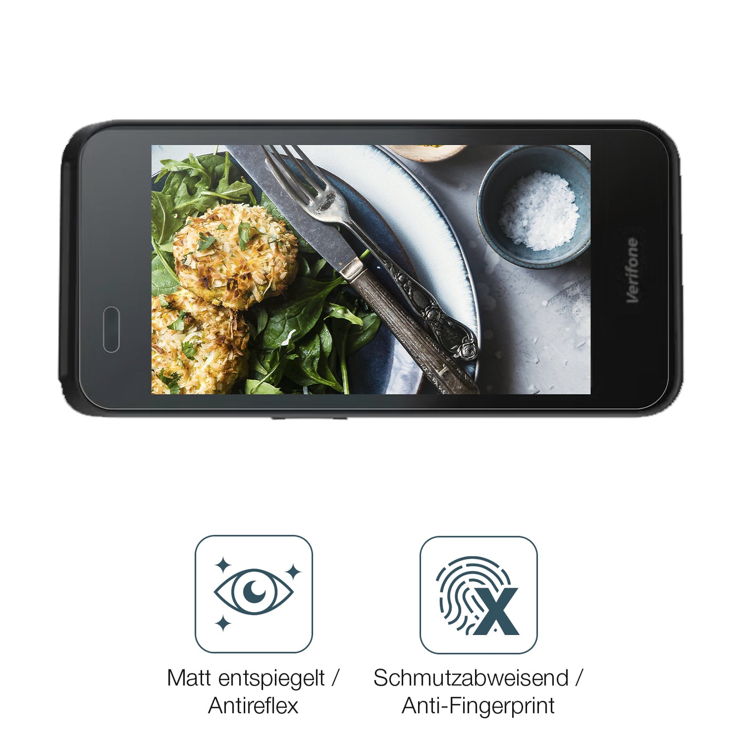 4x Schutzfolie matt für Verifone Carbon Mobile 5 Display-Schutzfolie