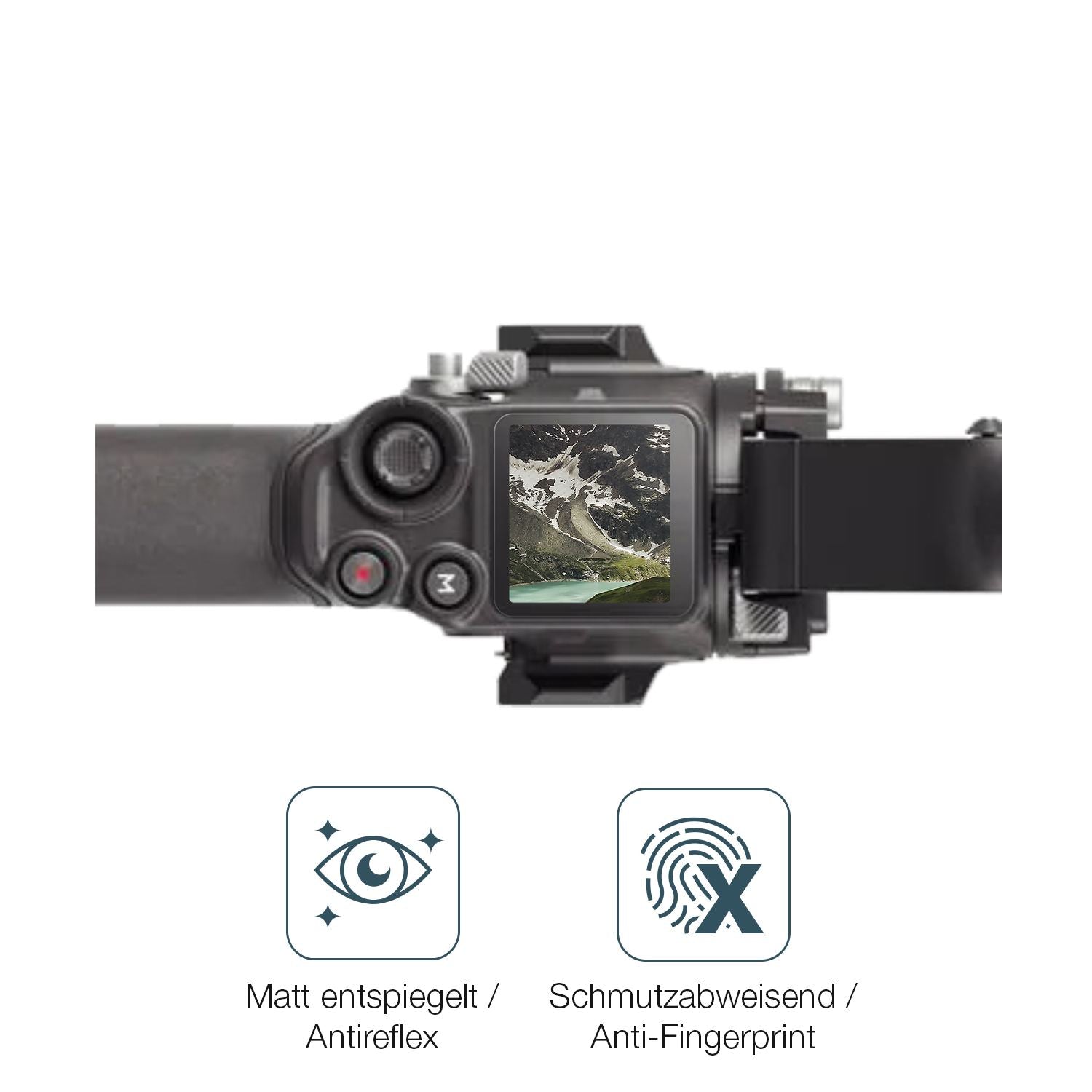 9H Hartbeschichtete, flexible Folie passend zugeschnitten für DJI RS 4 Pro