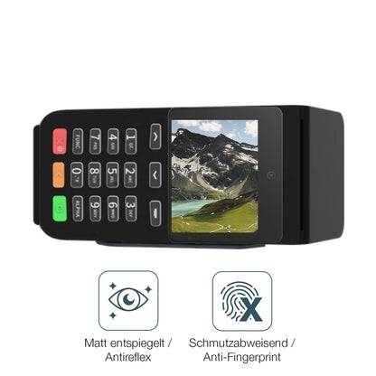 2x 9H Schutzfolie matt für Pax Q58 Panzerfolie