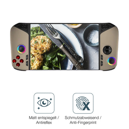 9H Hartbeschichtete, flexible Folie passend zugeschnitten für MSI Claw 8 AI+