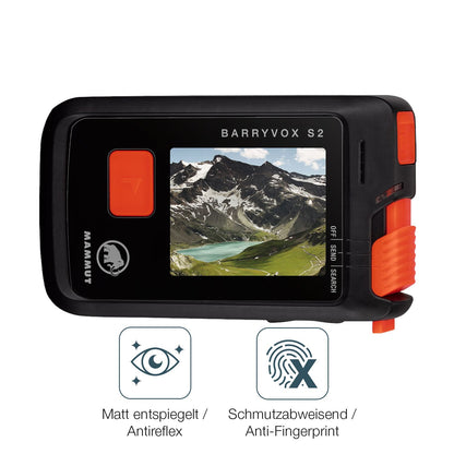 9H Hartbeschichtete, flexible Folie passend zugeschnitten für Mammut Barryvox S2
