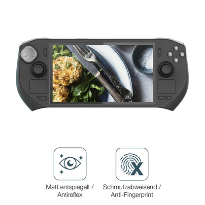 2x Schutzfolie matt für Zotac Gaming Zone Display-Schutzfolie