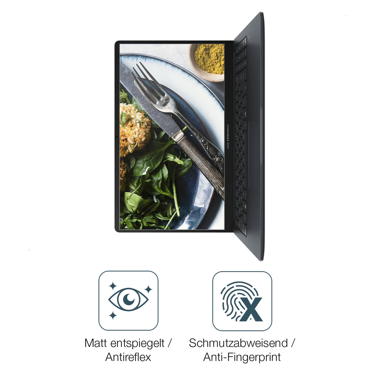 2x Schutzfolie matt für Asus ExpertBook BM1 BM1503 Display-Schutzfolie