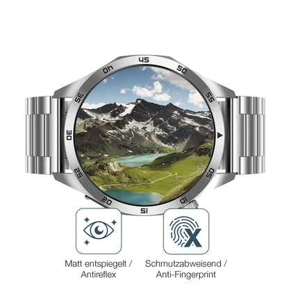 2x 9H Schutzfolie matt für Kardena Care Pro 4 Plus rund Panzerfolie