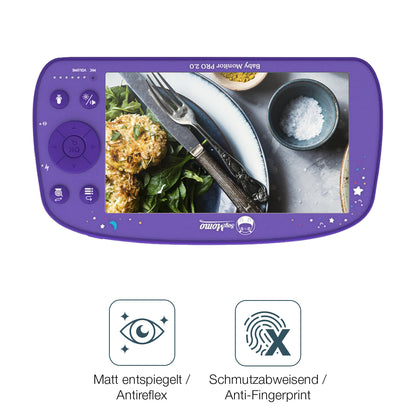 2x 9H Schutzfolie matt für SoyMomo Baby Monitor Pro 1.0 Panzerfolie