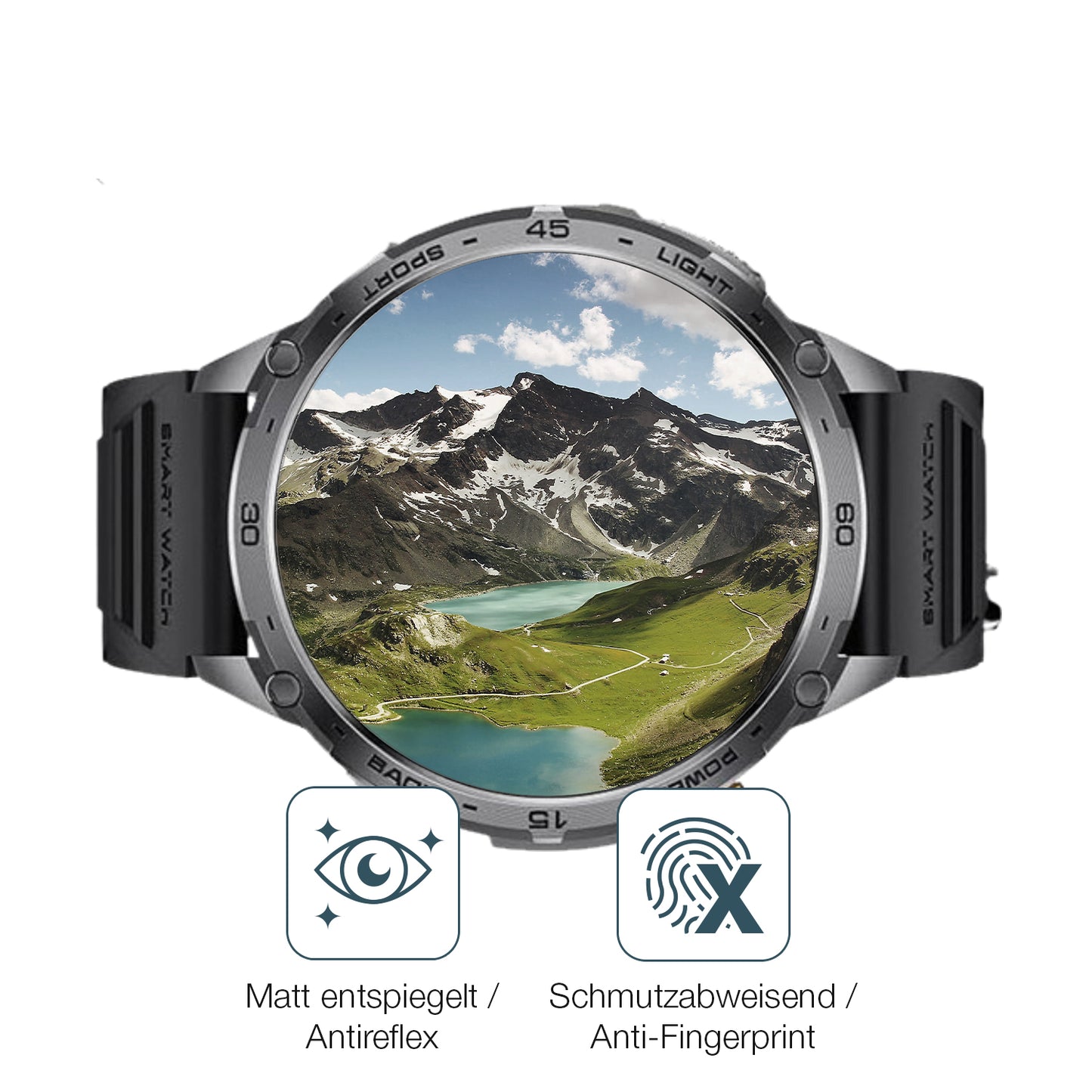 6x Schutzfolie matt für LIGE TX2-A 1.75 Zoll Display-Schutzfolie