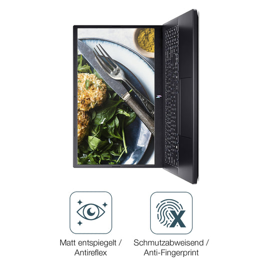 9H Hartbeschichtete, flexible Folie passend zugeschnitten für Acer Nitro V16 (ANV16-41-R961)