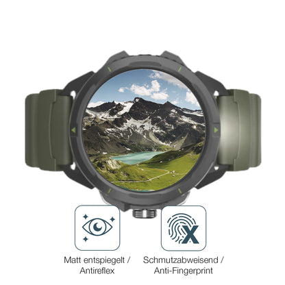 6x Schutzfolie matt für Hammer Watch 2 Military Edition Display-Schutzfolie