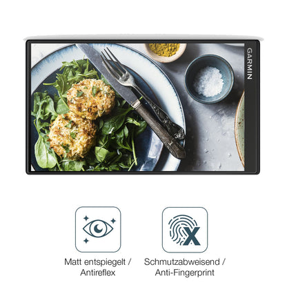 9H Hartbeschichtete, flexible Folie passend zugeschnitten für Garmin Camper 795 MT-D Eu