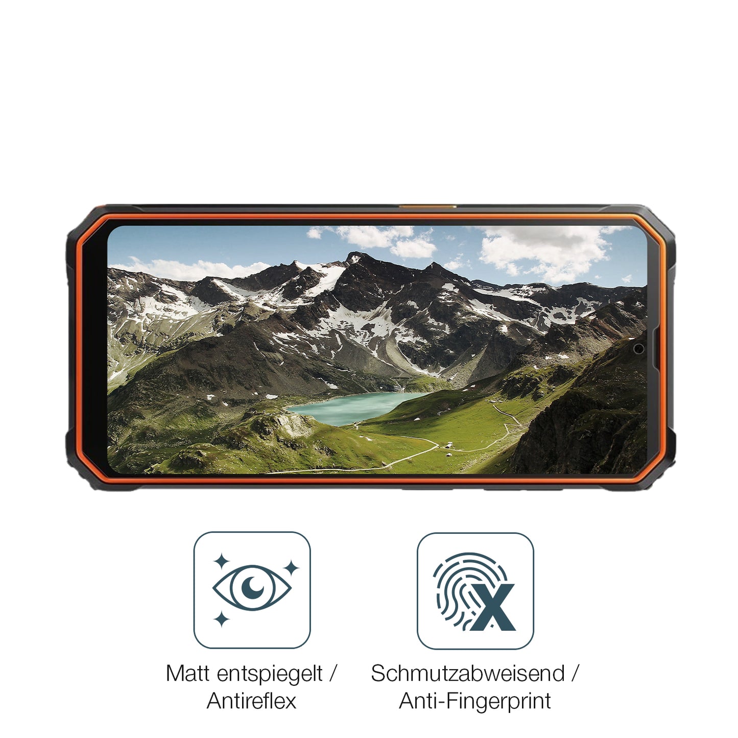 9H Hartbeschichtete, flexible Folie passend zugeschnitten für Blackview BV4800 SE