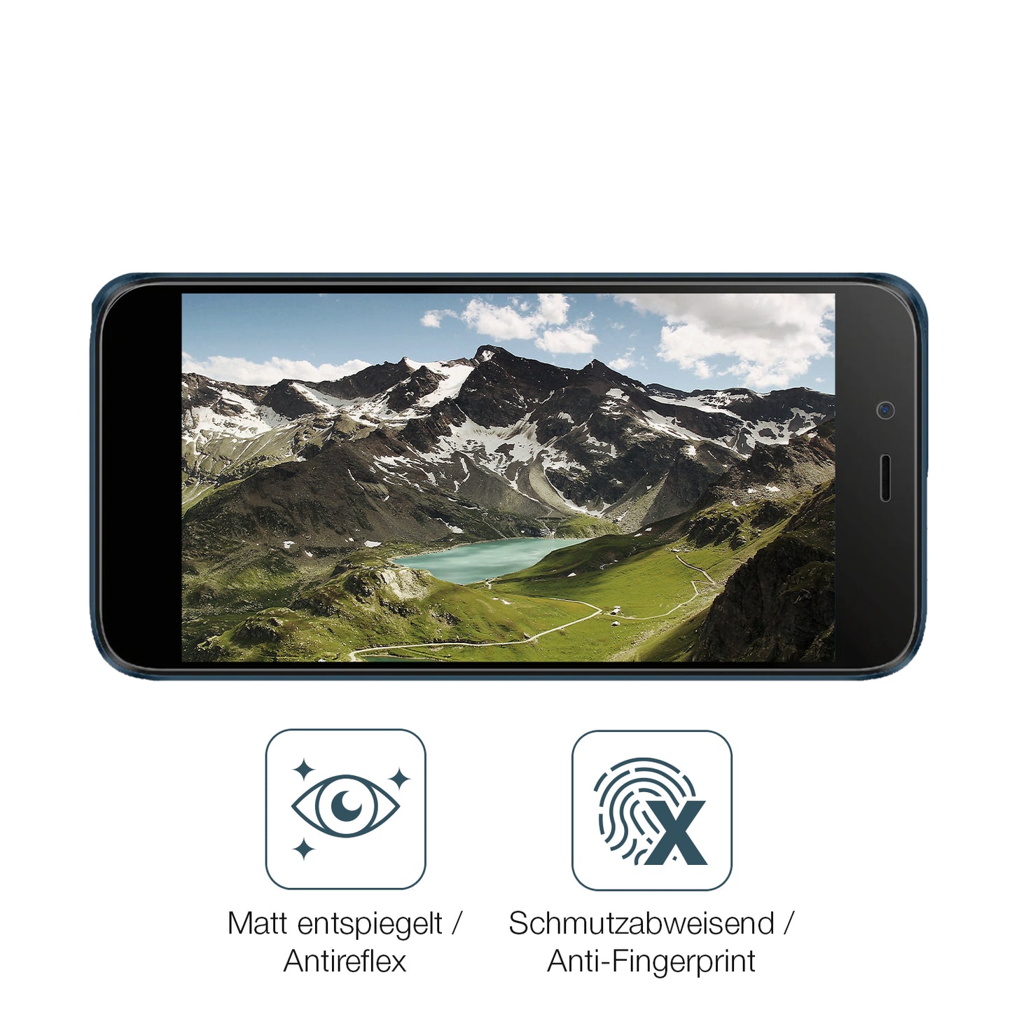 2x 9H Schutzfolie matt für Mobicel P5 Panzerfolie