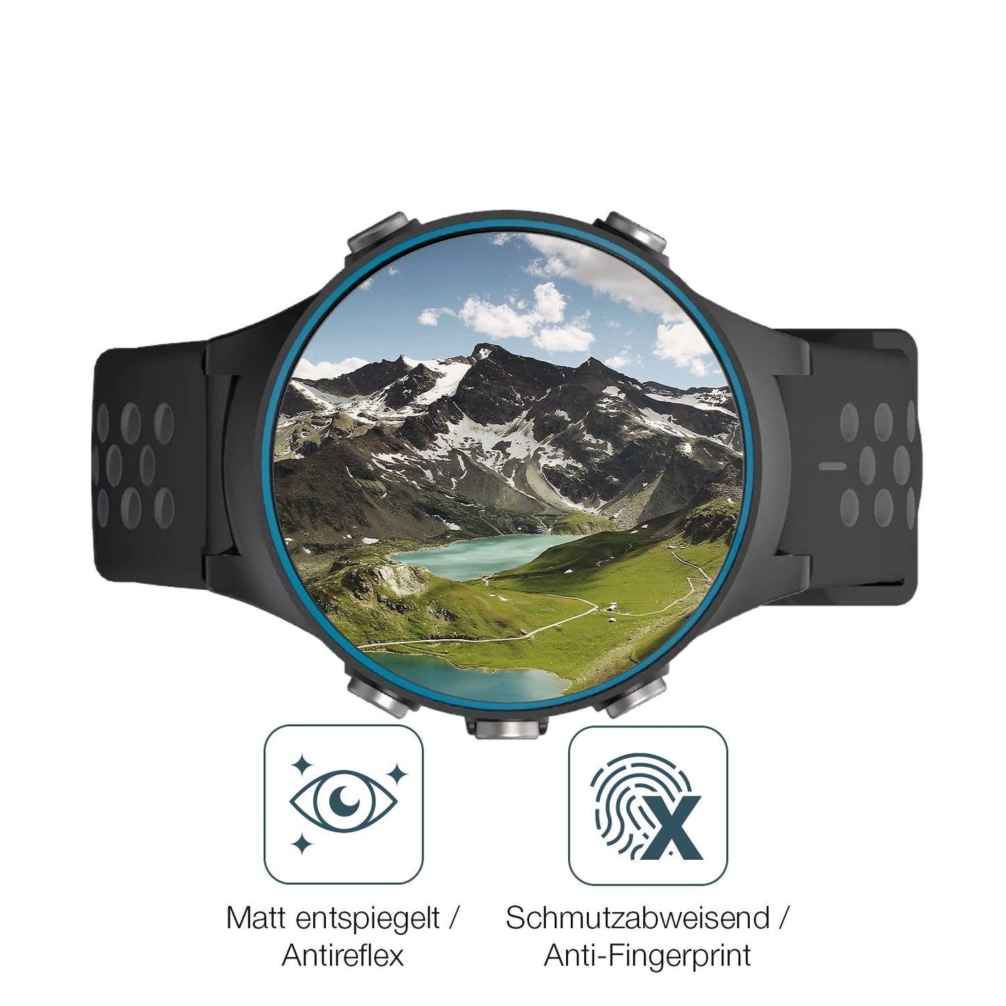 Schutz gegen Kratzer auf dem RocketGolf GPS Par.4 Glas durch Schlüssel oder Ähnliches
